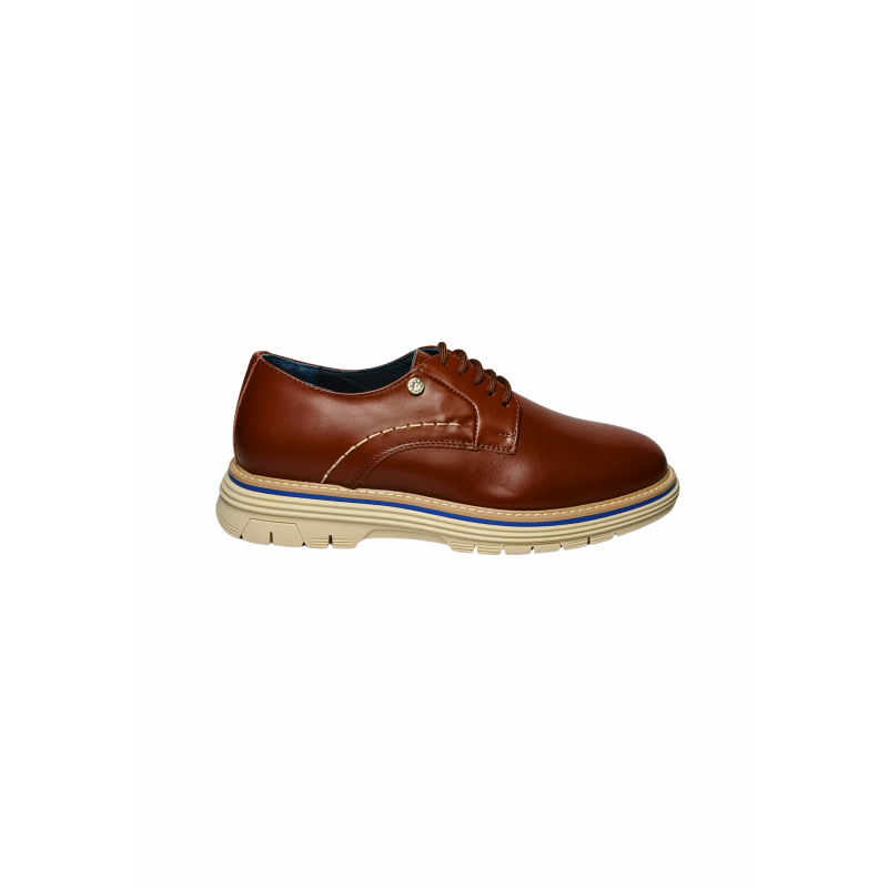 pb10373G9evit300 Pollini Mann braunes Leder