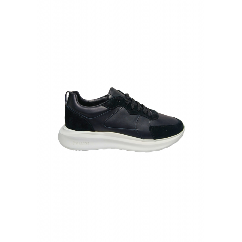 pb15024G9fnve00A Pollini Herren Leder Schwarz