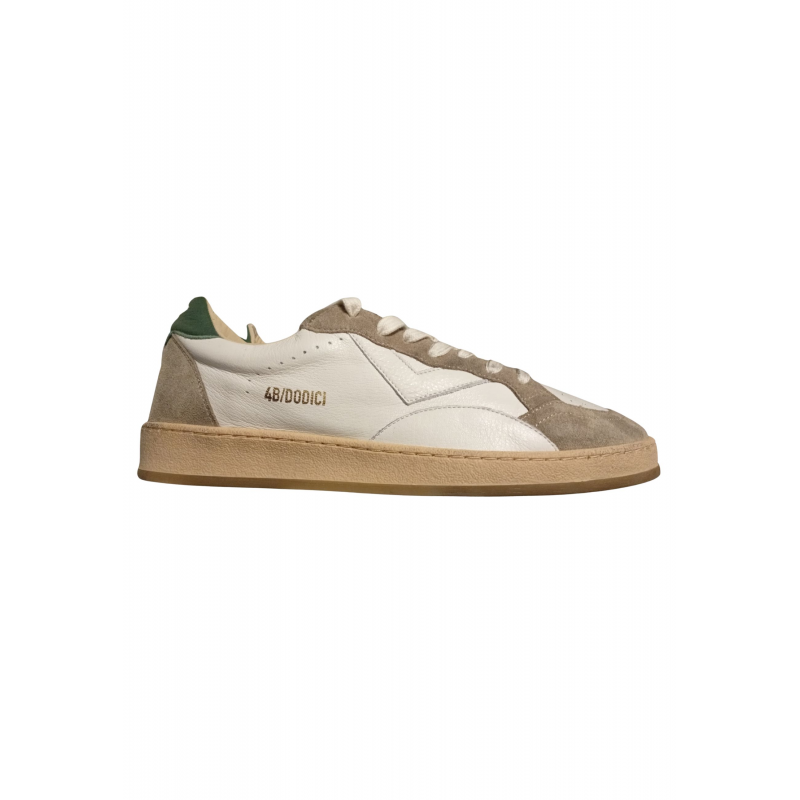 Herren Leder Sneaker 4b12 PLAYNEW Schwarz