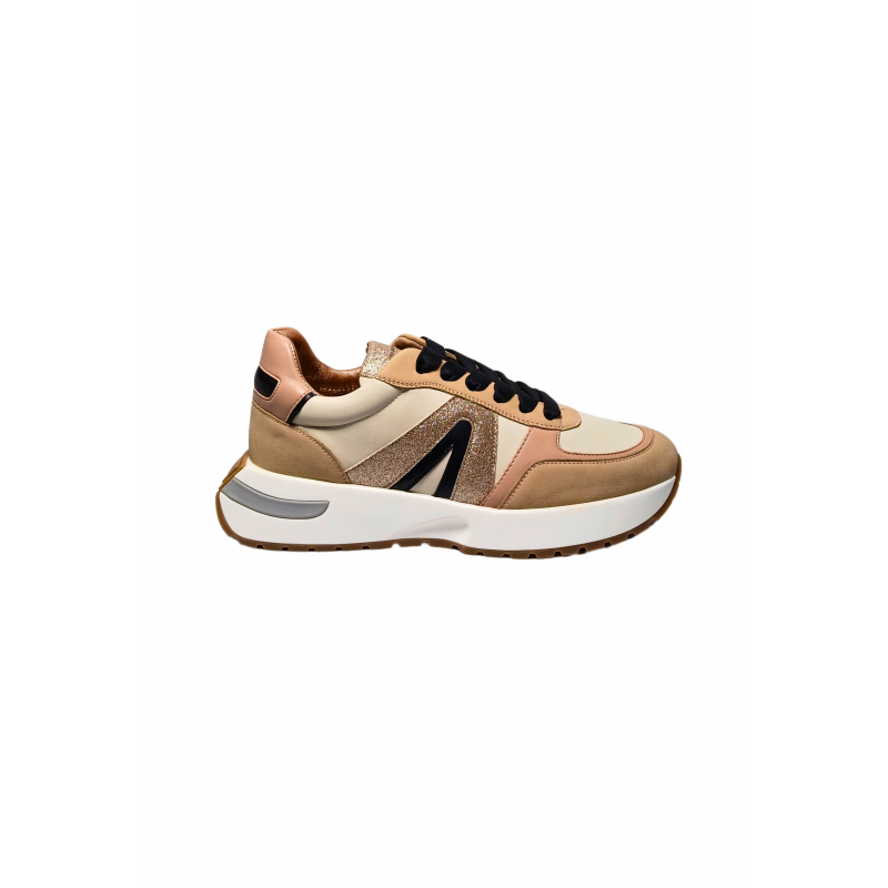 Schuhe fur Damen Alexander Smith Hyde Frau-Creme Gold
