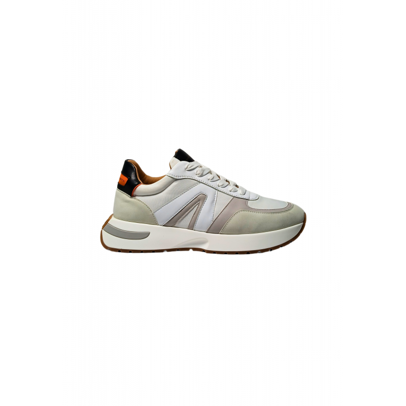Schuhe fur Herren Alexander Smith Hyde Man-White Schwarz Orange