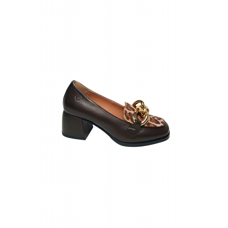 sa10065G9fnat31A Pollini Frau Nappa Braun