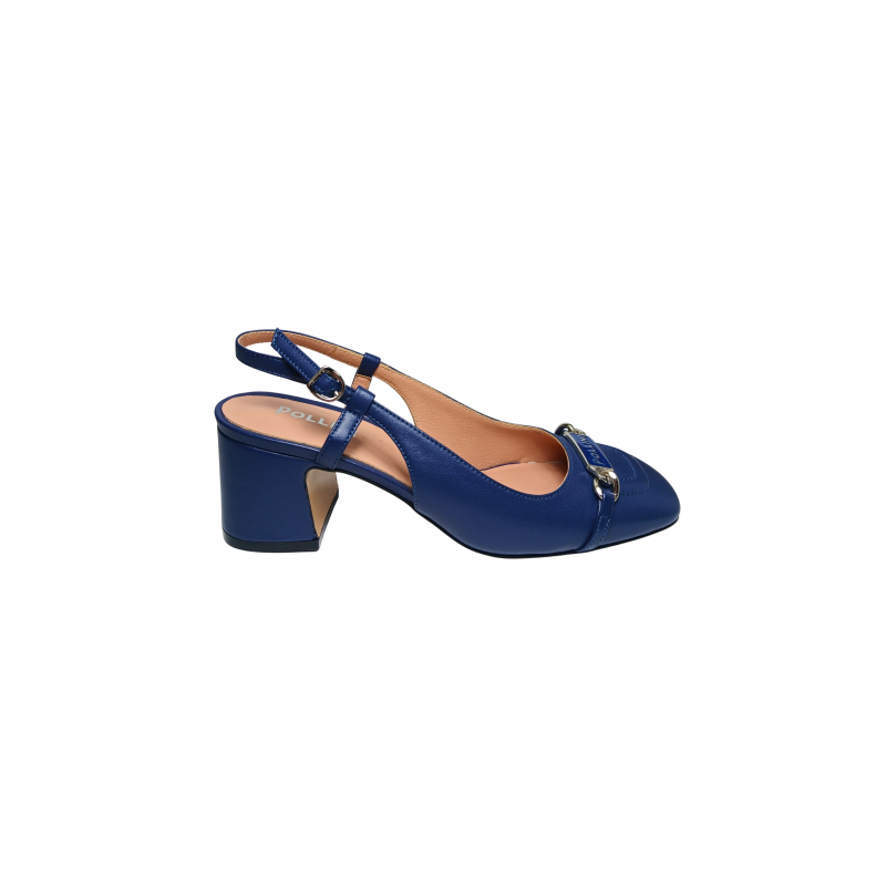 sa11013C9enap750 Pollini Frauen blaues Leder