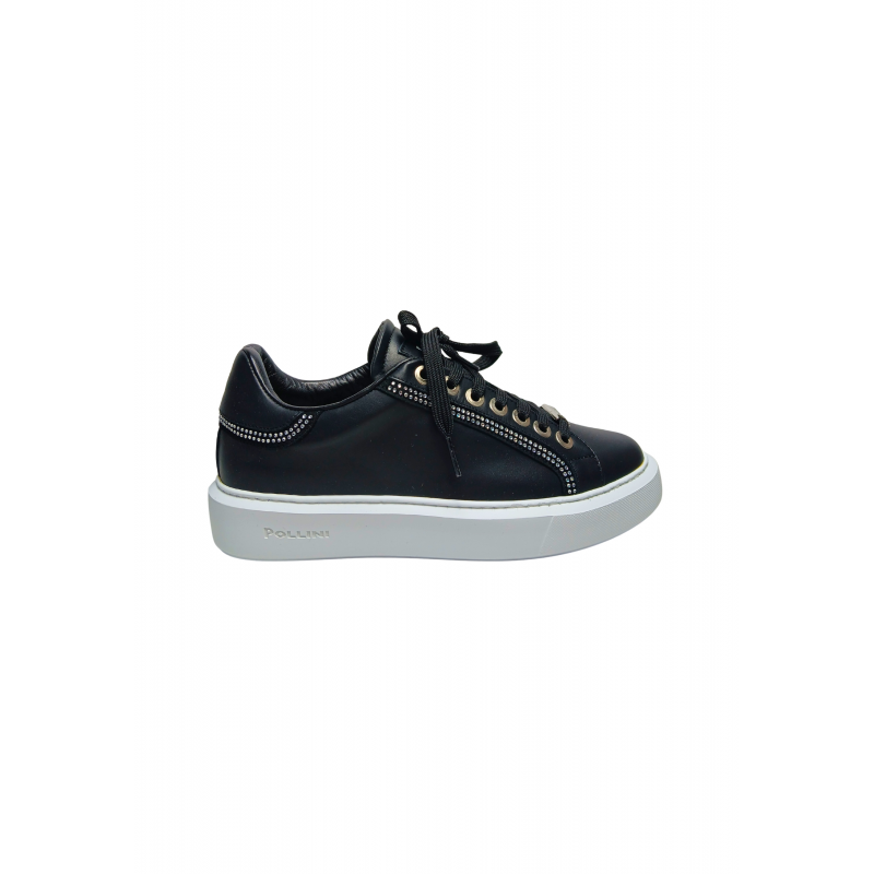 sa15033G9fnap00A Pollini Frau Nappa Schwarz