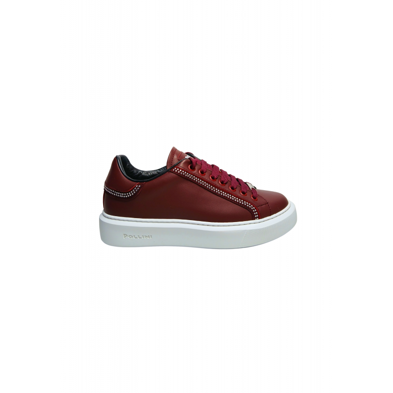 sa15033G9fnap55A Pollini Frau Nappa Bordeaux