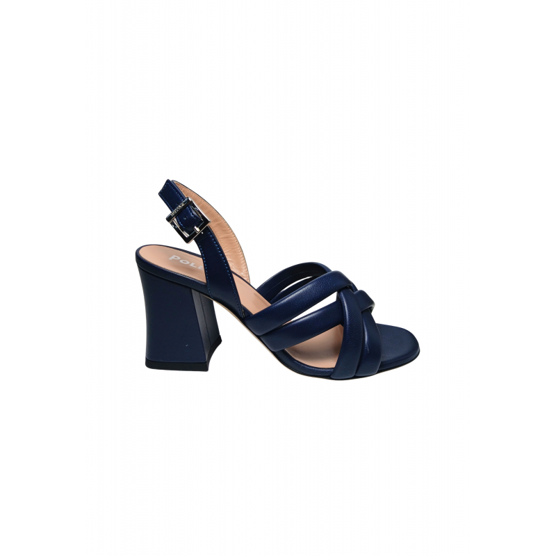 sa16017C9enap750 Pollini Frauen blaues Leder