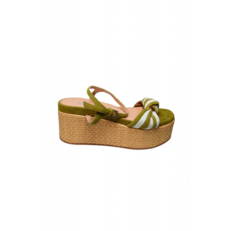 sa16118I1etq485A Pollini Frauen Wildleder Grun