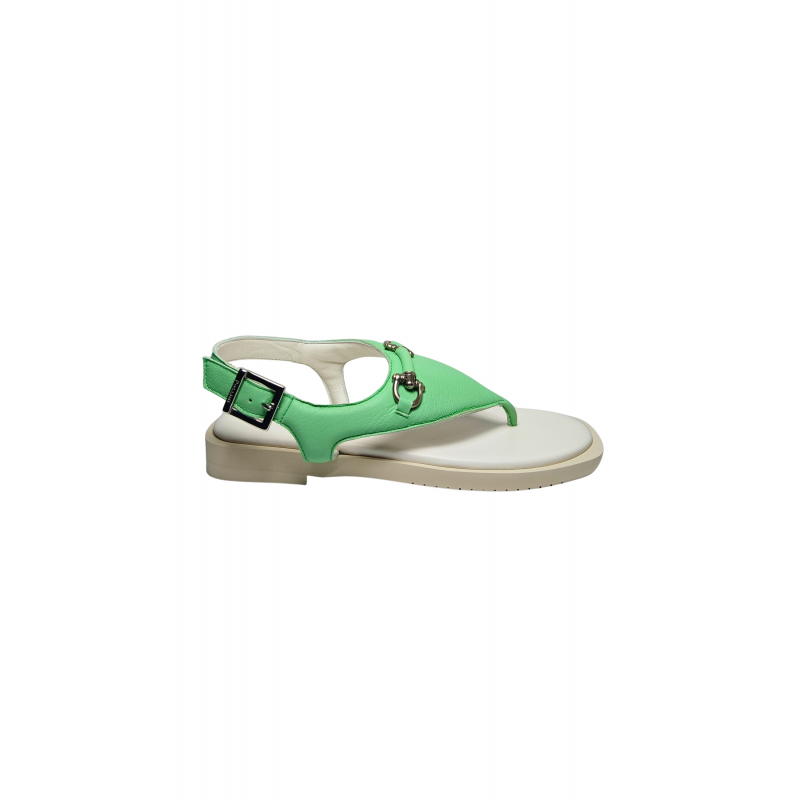 sa16122G9cnap805 Pollini Frauen Grunes Leder