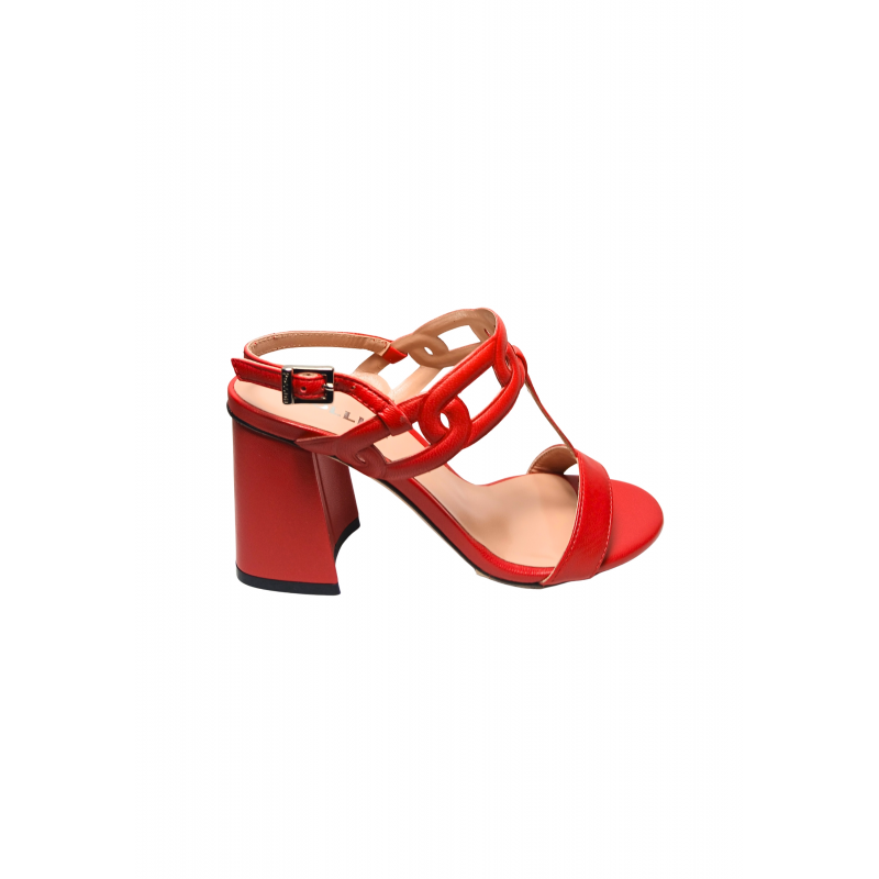 sa16237C9enap502 Pollini Frauen Leder Rot