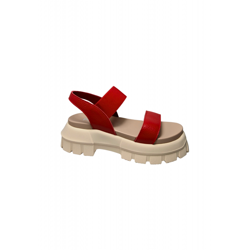 sa16346G1ete0509 Pollini Frauen Leder Rot