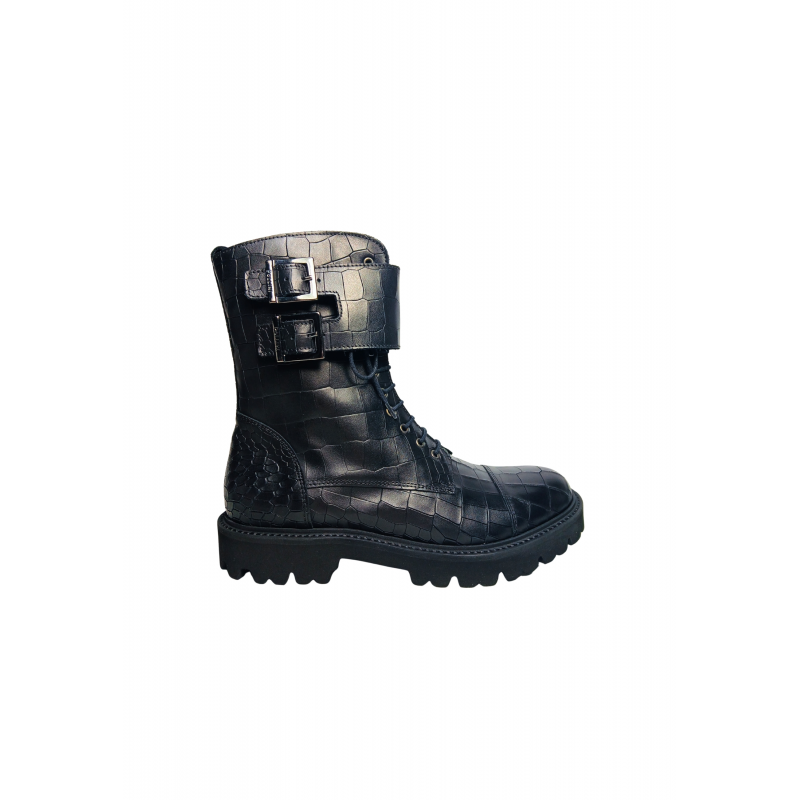 sa21082G9fvis000 Pollini Frauen Leder Schwarz