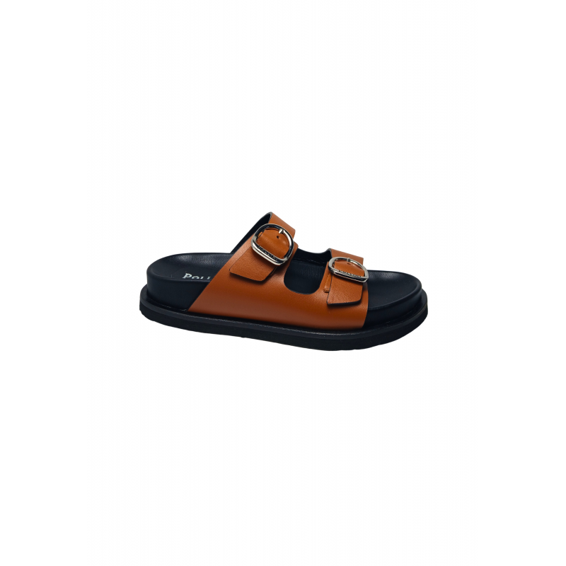 sa28041G9evit200 Pollini Frauen Leder Braun