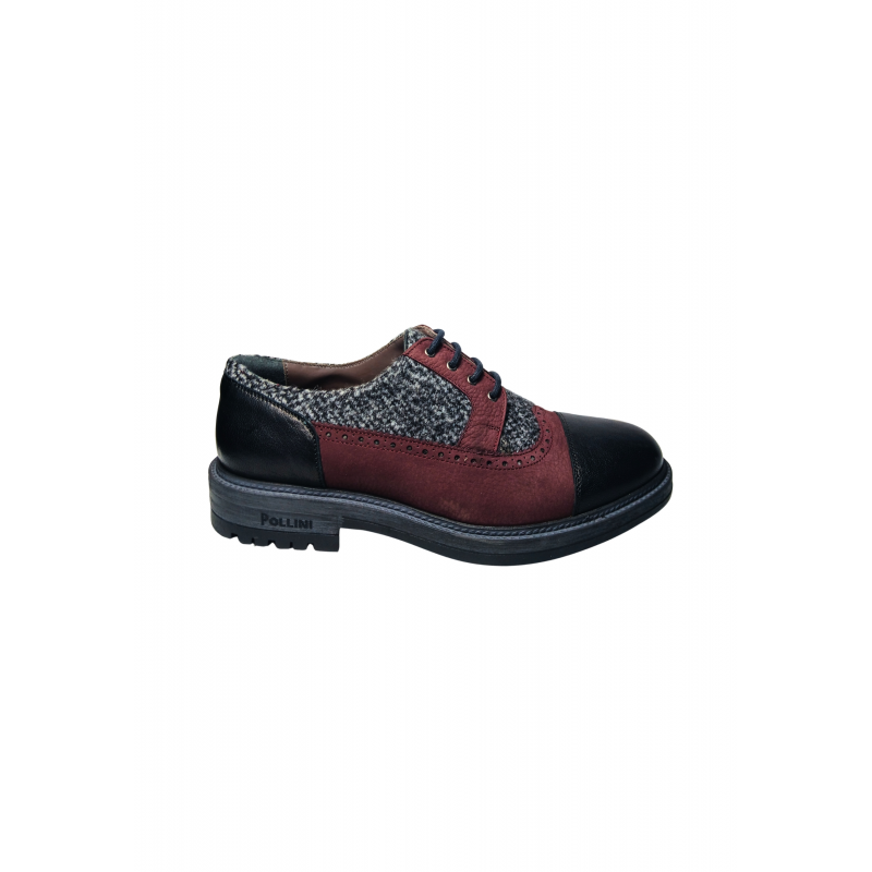 sb10134gobuo100B Pollini Manner Mehrfarbiges Leder