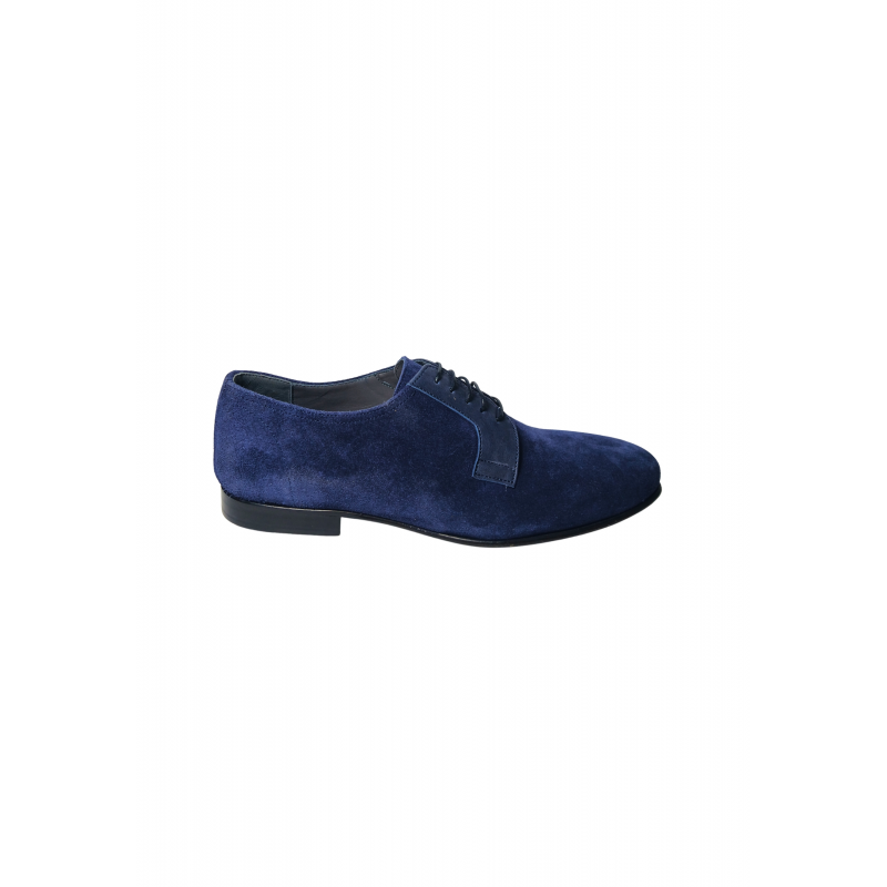 sb10152C0euc0750 Pollini Herren Suede Blue