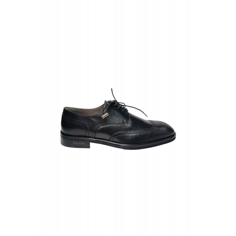 sb10223gfut100A Pollini Herren Leder Schwarz