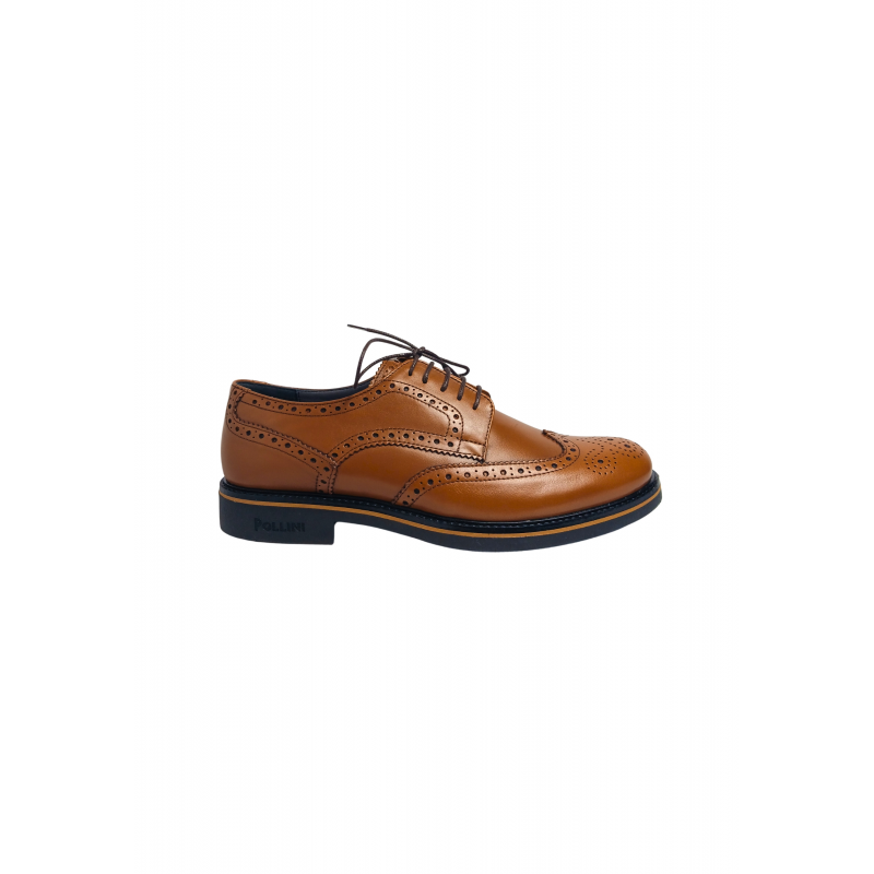 sb10233G0euk0200 Pollini Mann braunes Leder