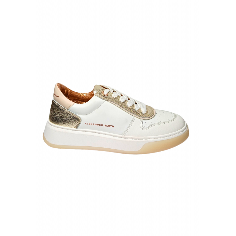 Schuhe fur Damen Alexander Smith Harrow Frau-White Gold