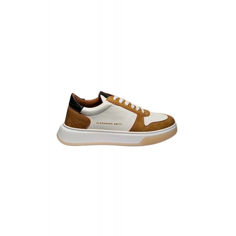 Schuhe fur Herren Alexander Smith Harrow Man-Sand WeiB Schwarz