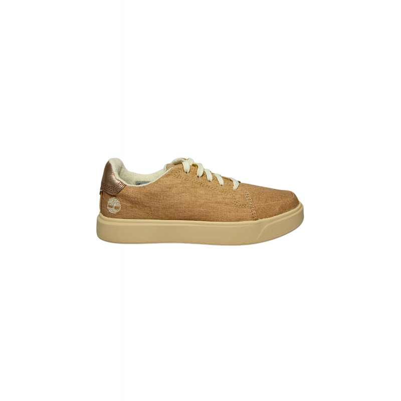 Schuhe fur Damen Timberland Emerson Street Low Lace Sneaker Light Beige Canvas