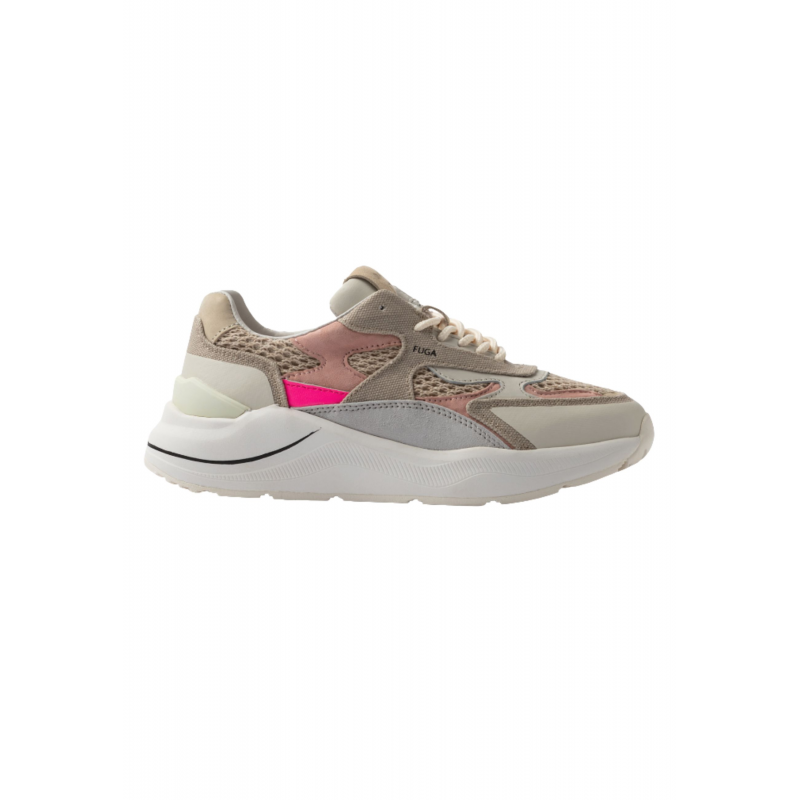Damen Sneaker Datum entkommen net Taupe