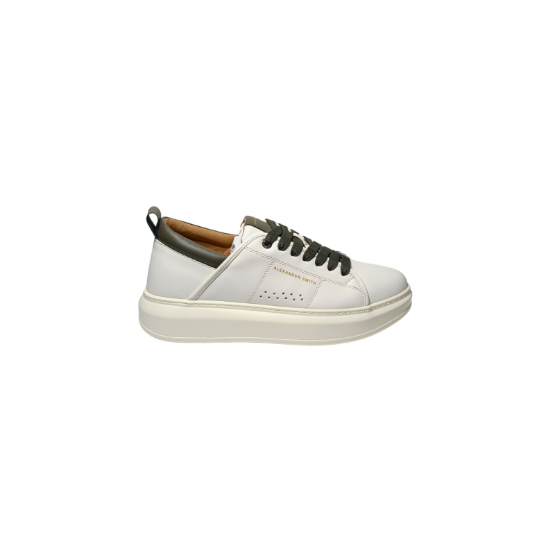 Schuhe fur Herren Alexander Smith Eco-Wembley Man-White Militar