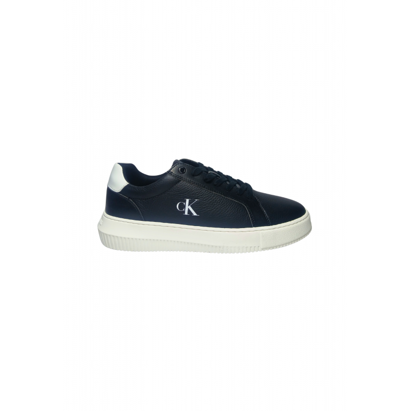 Schuhe fur Herren Calvin Klein Jeans Niedrige Sneaker, mit seitlichem Logo, schwarze Spitzen