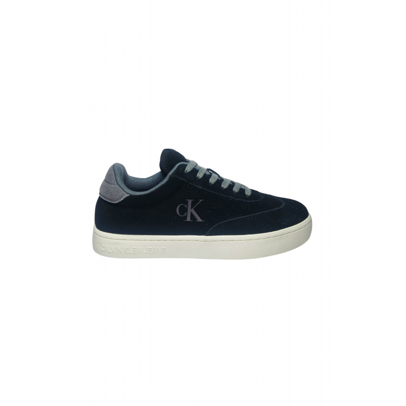 Schuhe fur Herren Calvin Klein Jeans Niedrige Sneaker, Seitenlogo, graue Spitzen