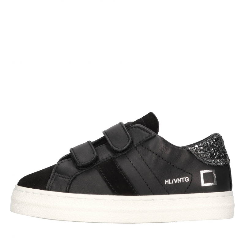 D.a.t.e. Schwarze Sneaker