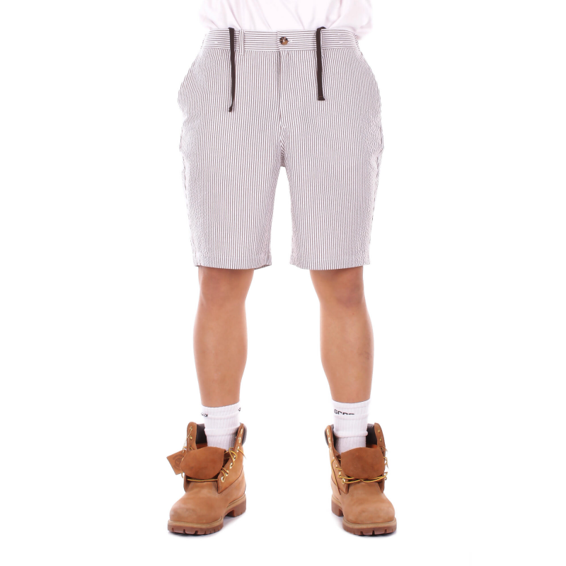 Saint Barth Beige weiBe Shorts