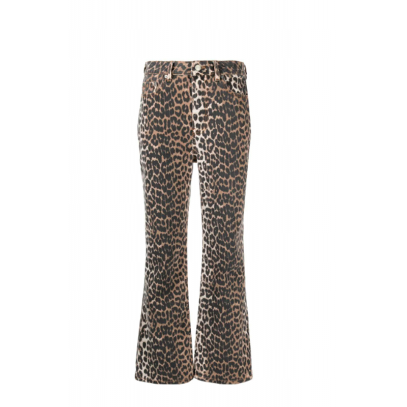 Ganni Jeans Leopard