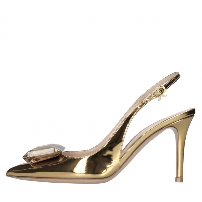 Gianvito Rossi Schuhe mit Gold Absatz