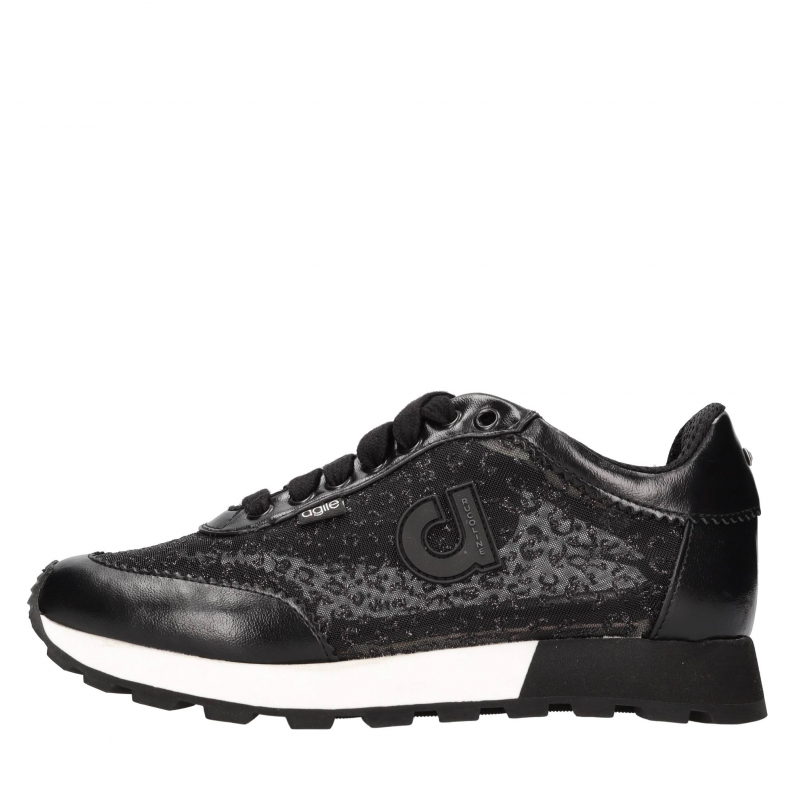 Agile By Rucoline Schwarze Sneaker