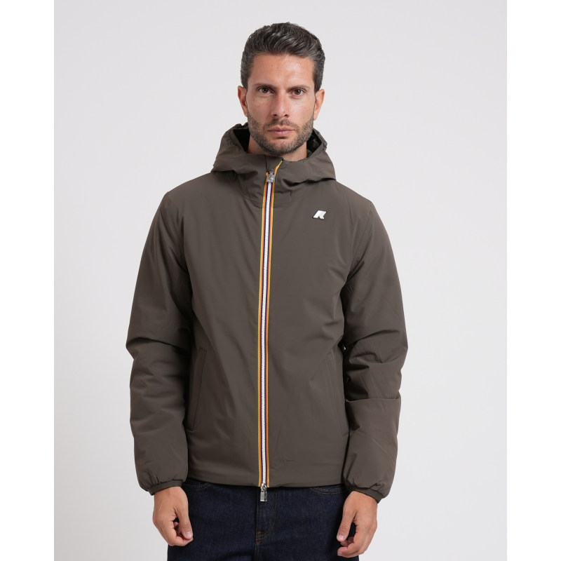 K-way Schwarz/grune Jacken