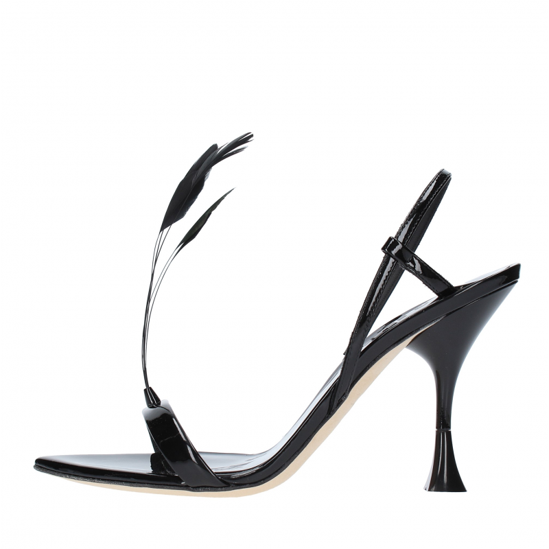 3JUIN Schwarze Sandalen