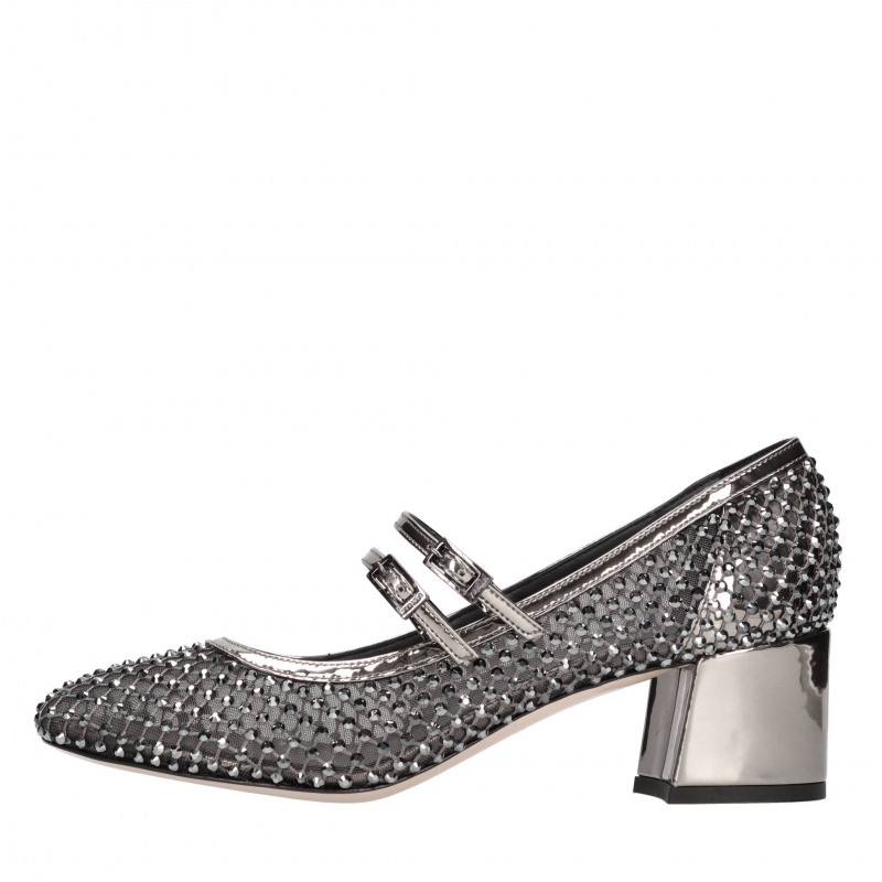 Le Silla Graue Absatzschuhe