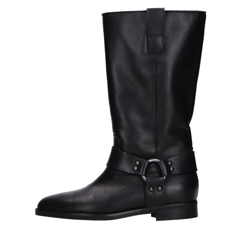 Gisel Moire' Stiefel schwarz