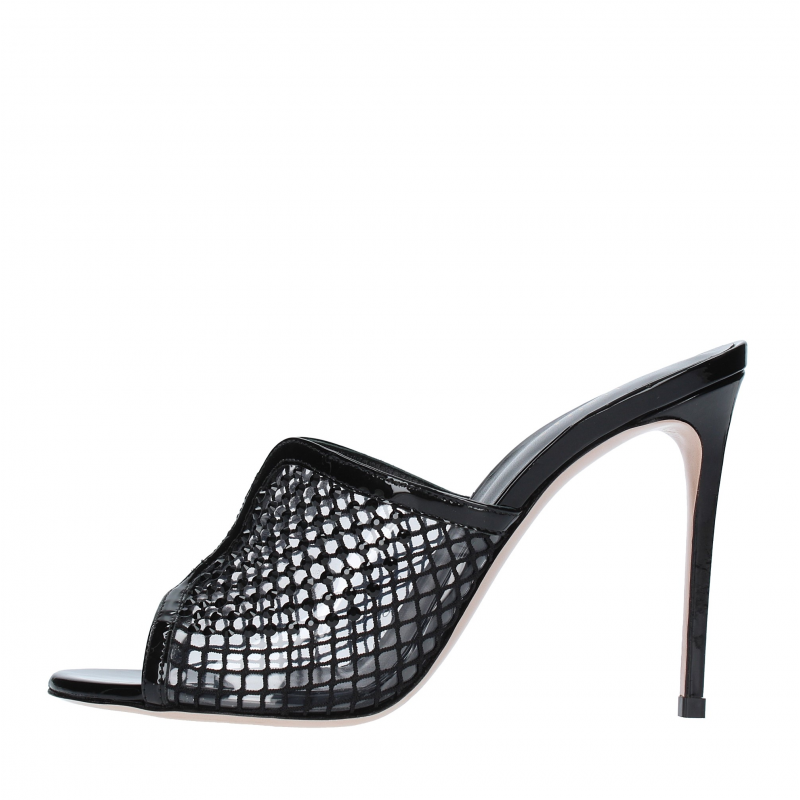 Schwarze Le Silla-Sandalen