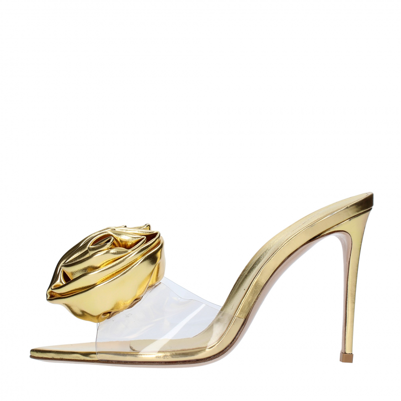 Goldene Le Silla-Sandalen