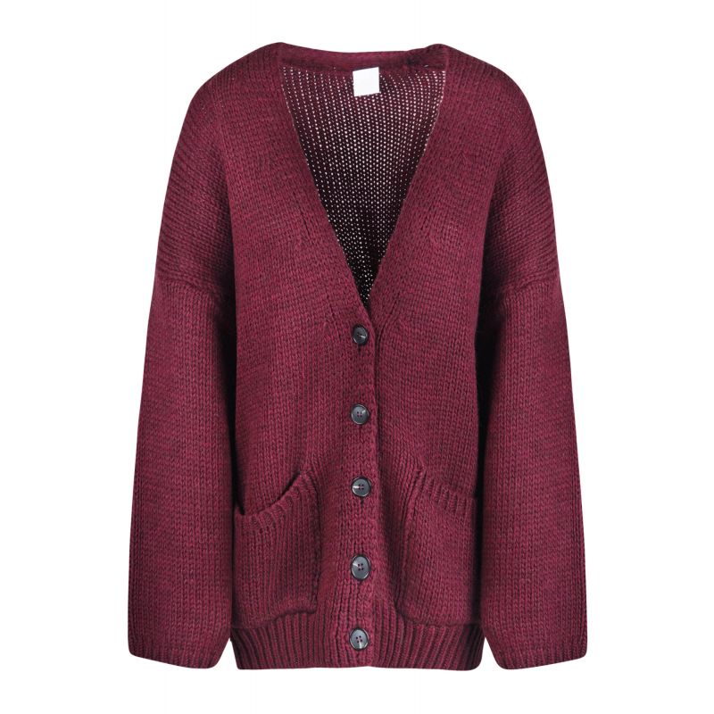 La Femme Blanche - Cardigan - 461455 - Prugna