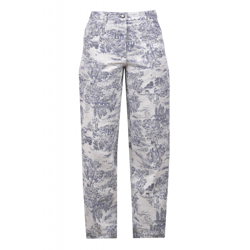 8pm - Pantalone - 470457 - Panna/Blu