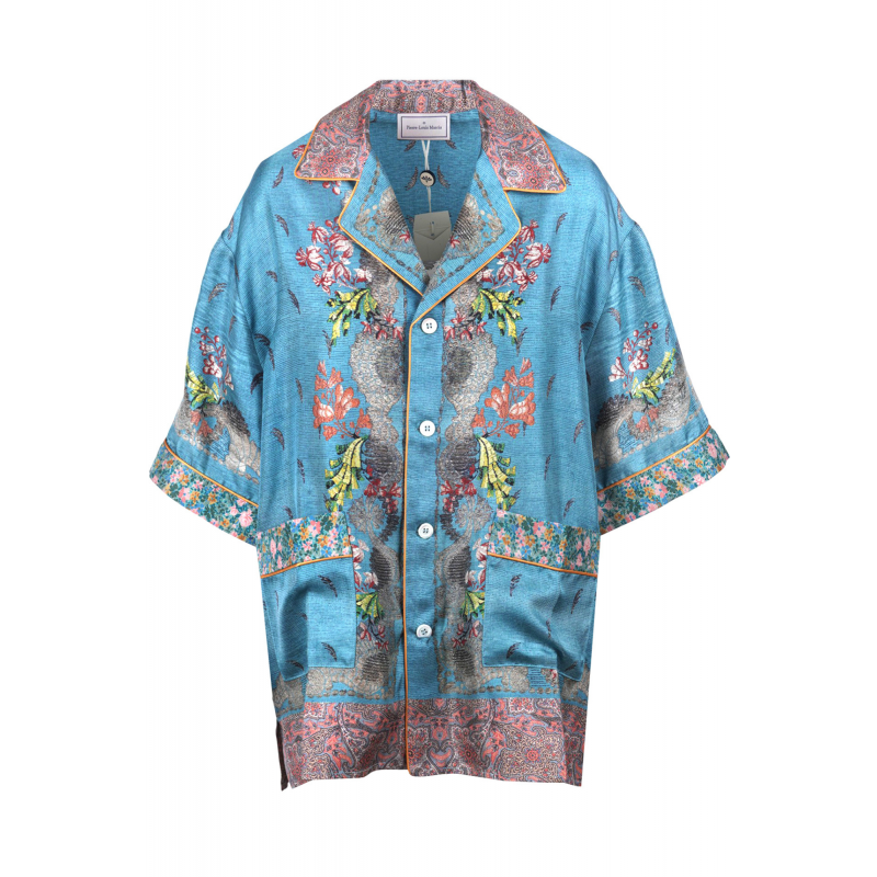 Pierre-louis Mascia - Hemd - 470094 - Turquoise Fantasy