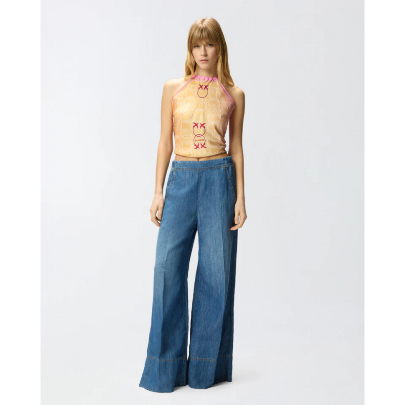 Pinko Strandhose hell denim ss26
