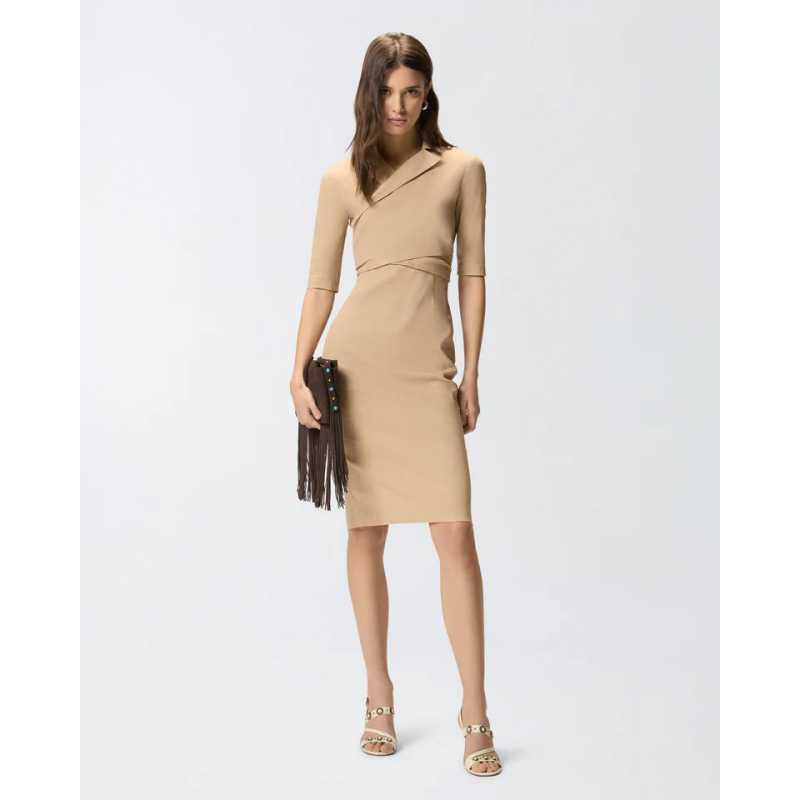 Pinko Allson Stretch Leinen Kleid ss26