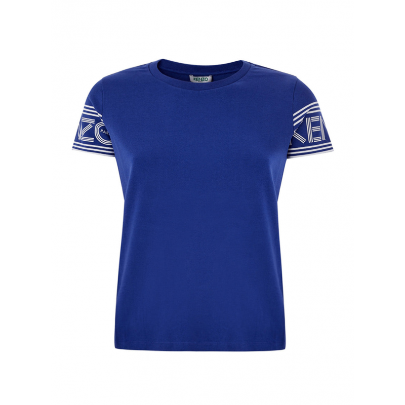 T-Shirt in Elektrisch Blau Baumwolle Kenzo