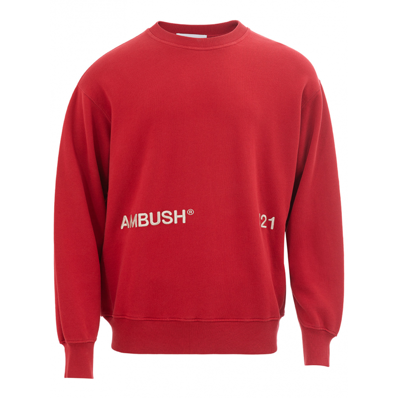 Rotes Sweatshirt mit Logo Ambush
