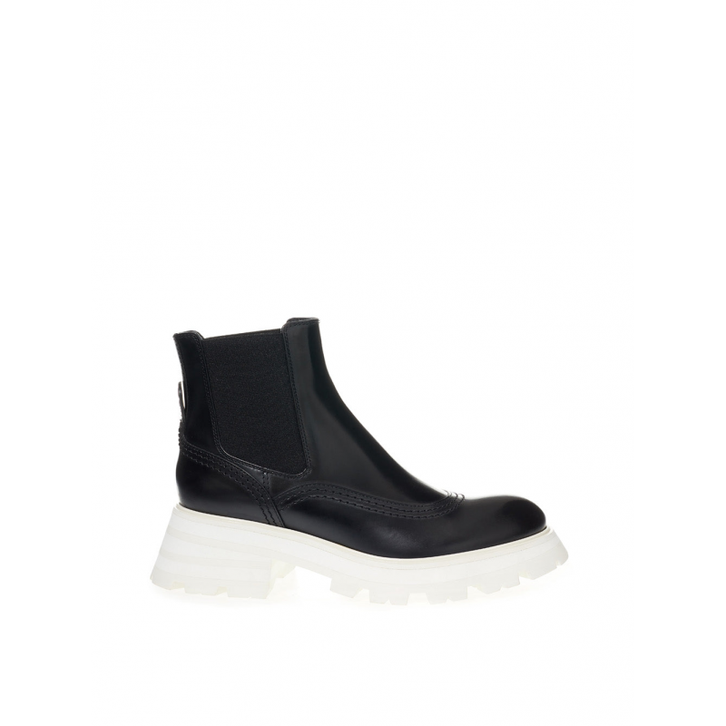 Chelsea Stiefel Alexander Mcqueen WeiBer Absatz