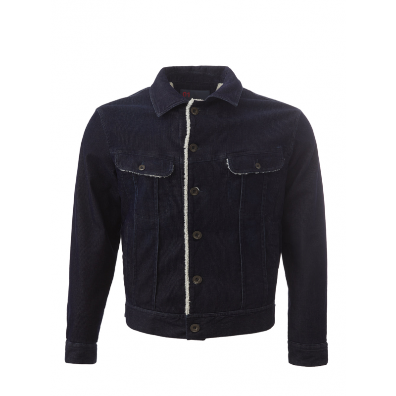 Samtjacke mit Innenzapfen Lardini