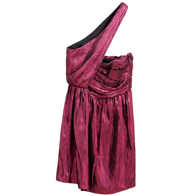 Disco Mini Kleid in Fuchsia Saint Laurent
