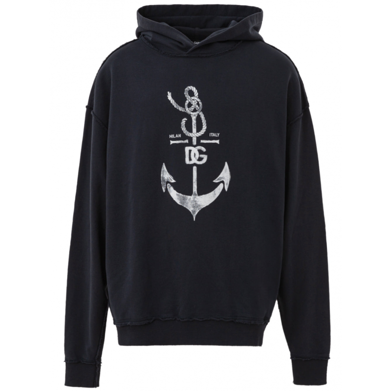 Navy Print Sweatshirt Dolce & Gabbana