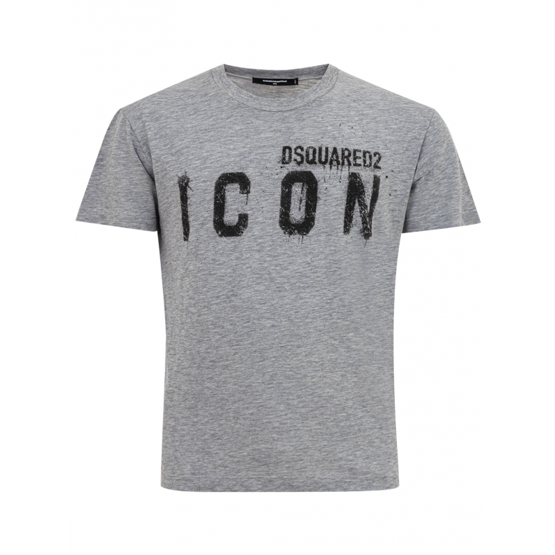 T-Shirt Grau Melange Dsquared2
